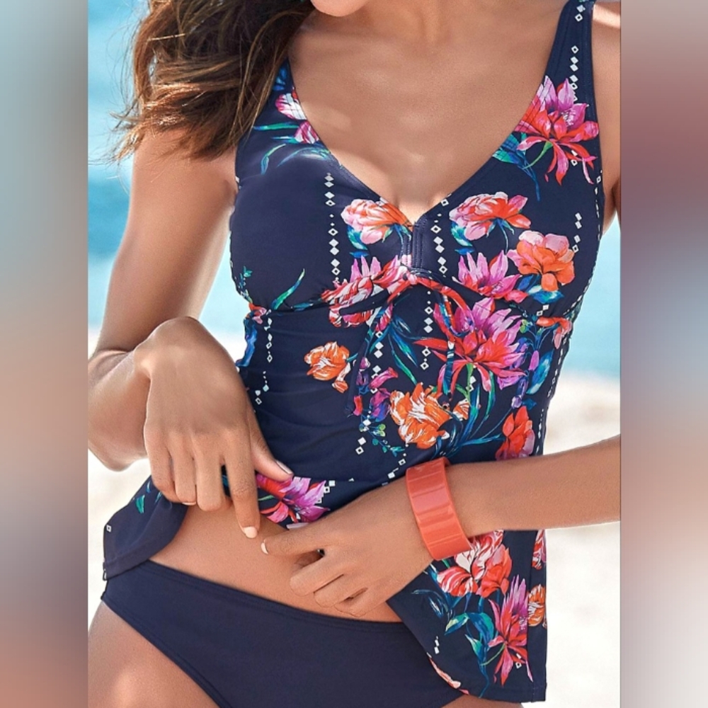 VENUS Sunseeker Floral Drop Tankini Swim Top, size 6 - Picture 5 of 16
